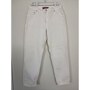 Levis 550 Jeans Womens 12 M Classic Relaxed Stretch Fit White/Beige Pockets Y2k